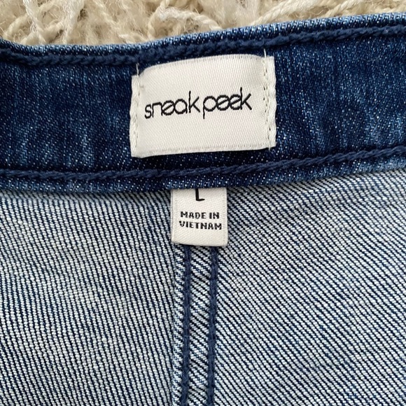 Sneak Peak Denim Embroidered Skirt - Picture 8 of 14